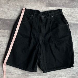 Black high waisted jean shorts